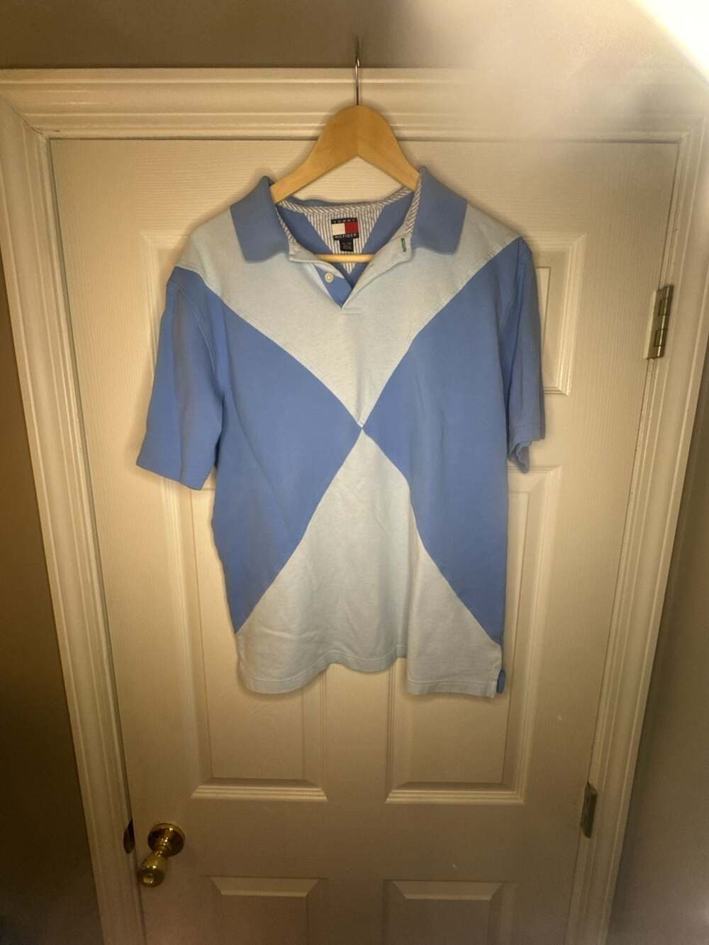 Vintage Tommy Hilfiger Colorblock Polo Shirt Youth Size XL